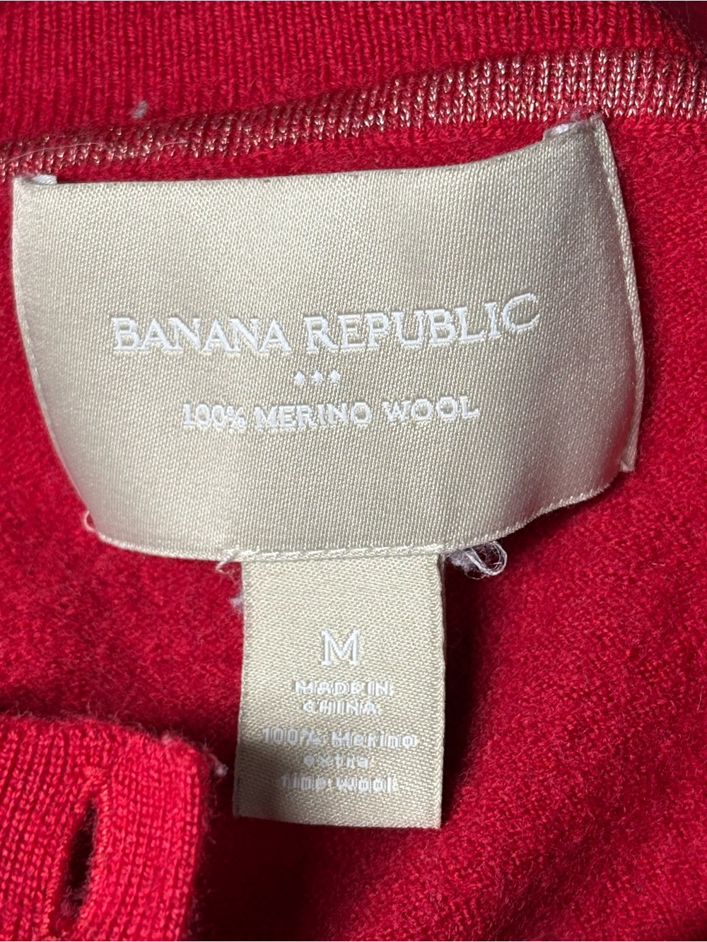 Banana Republic Red Button-Front Ruffle-Edge Cardigan - Picture 10 of 13